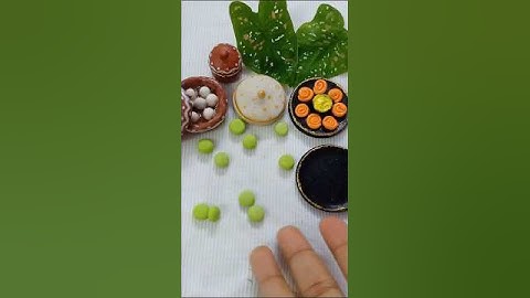 Clay mini green pistapeda fridge magnet tutorial🟢#shorts #viral #diwali #sweet #fake #trending #clay