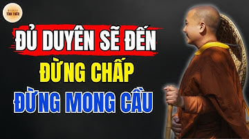 Thầy Minh Niệm - ĐỦ DUYÊN SẼ ĐẾN ĐỪNG CHẤP - ĐỪNG MONG CẦU (Hay Cực) | Podacst Tỉnh Thức