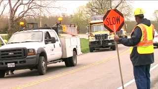 Contruction zones cause "close calls" for road crews