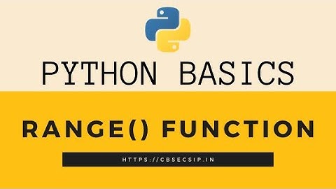 range() Function in Python