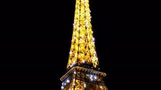 Eiffel Tower Sparkles at Night