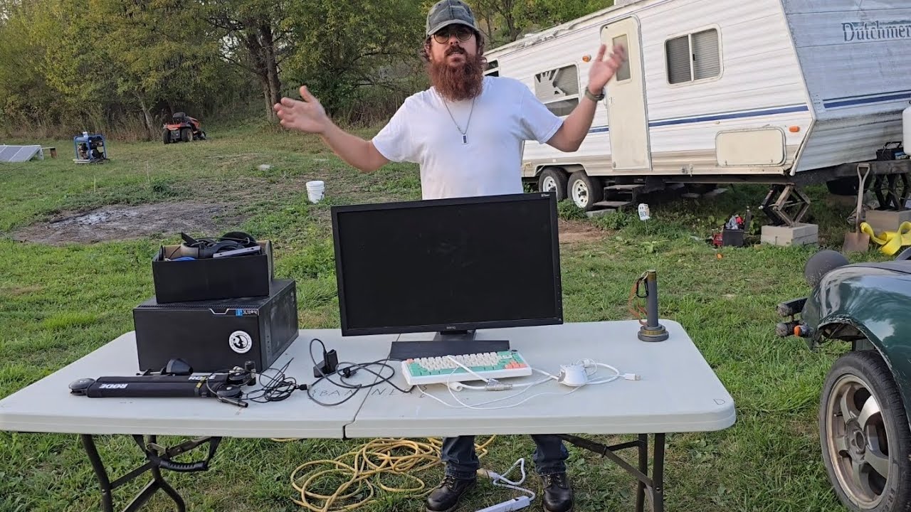 Gaming Setup Outside - Streaming Outside