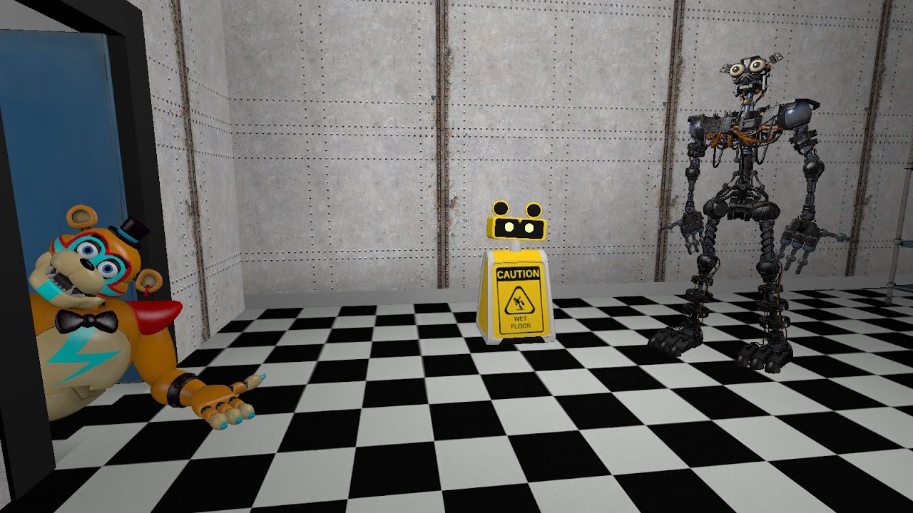 Gmod Fnaf The Wet Floor sign Fnaf SB/9 shorts Ep. 20 YouTube