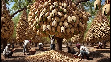 Pistachio Harvest Made EASY With Modern Machinery Technology