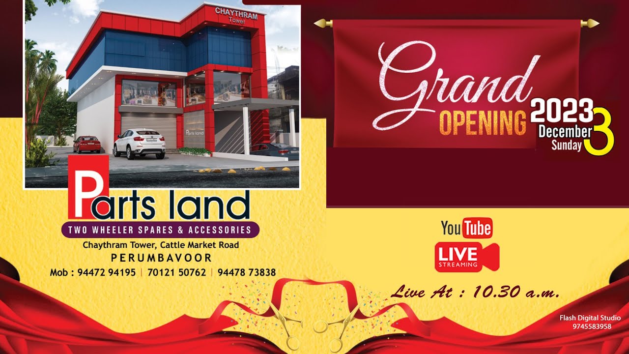 Parts Land Two Wheeler Spares & Accessories Perumbavoor Grand Opening