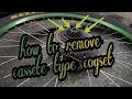 How To Remove Cassette Type Cogs / Sprocket Removal