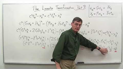 The Lorentz transformation part 3   Stanford University   Coursera