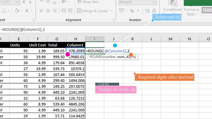How to Get 2 digits or certain digits after decimal in Excel.
