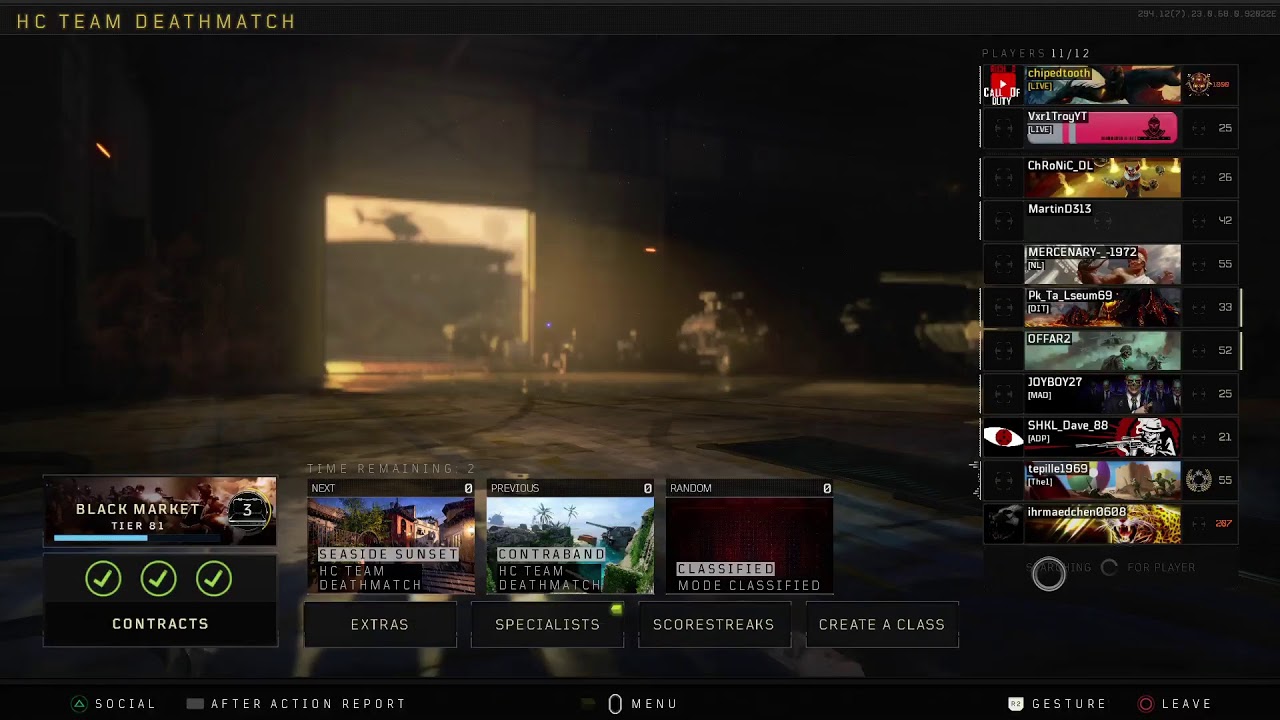 [Best hardcore class setups ]/Bo4 hardcore TDM  PM 1000/ KD 3.50/ WL 6.01/ SPM 5.21