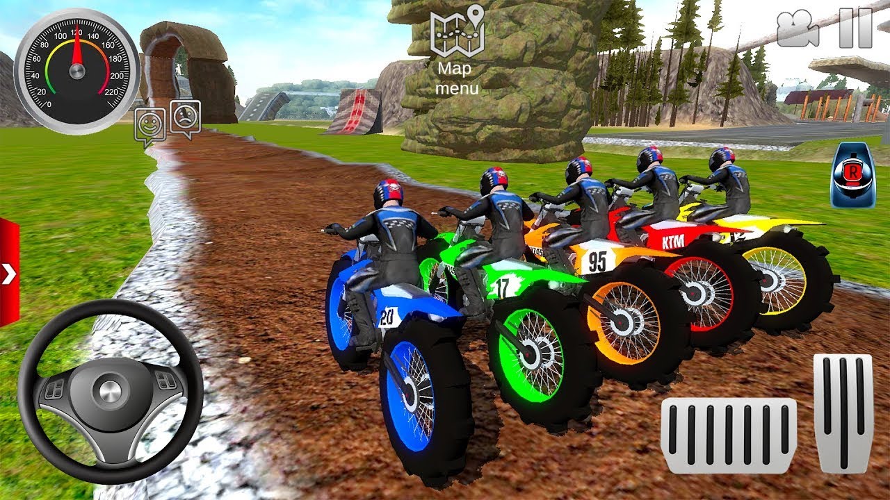 Black De Carros - Motor Dirt Bike Racing Simulator - OffRoad Bike Stunt Driving - Android Gameplay