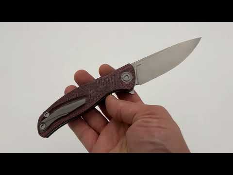 Shirogorov Knives Ursus F95 - Maroon Micarta Handle - Elmax Blade - MRBS Knife From Recon 1