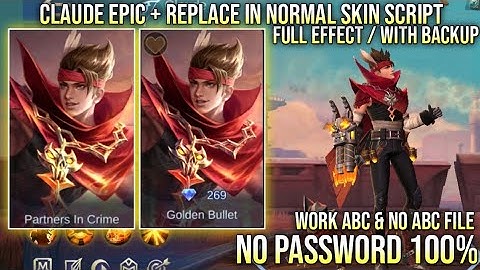 Claude Epic Blazing Trace Plus Replace Normal Skin Script No Password Full Effect Beatrix Patch