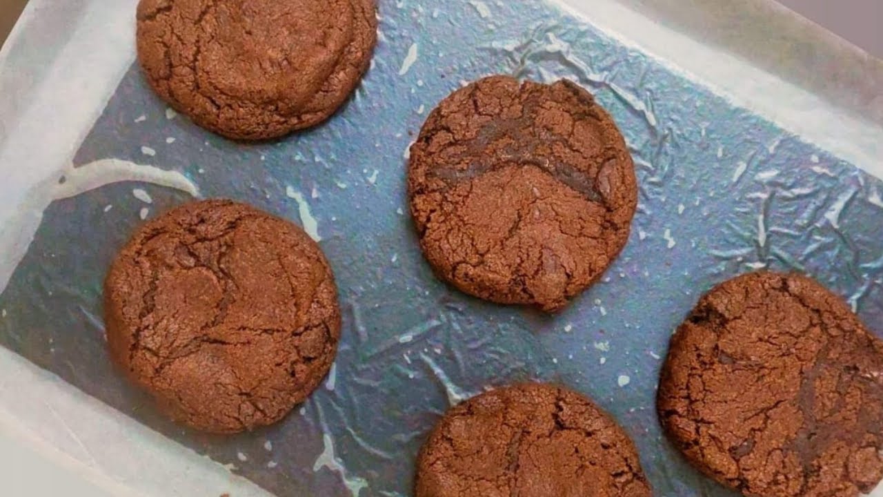 Eggless Double Chocolate Chip Cookies Super Gooey and Fudgy Chocolate