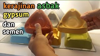 Cara Bikin Kerajinan Asbak Dari Bahan Gypsum Dan