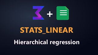 STATS_LINEAR function reference – multiple linear regression in Google Sheets
