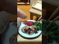 Miniature Food #shorts #80 Grilled squid - cooking / イカ焼き / 이카야키