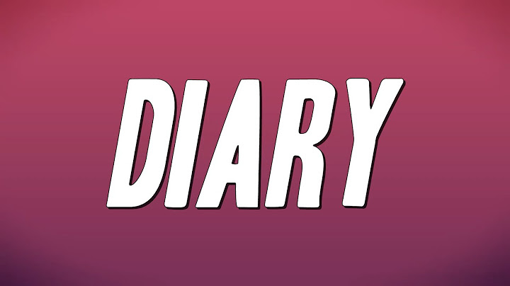 Diary Lyric Video version - Lyric Video performance video thumbnail