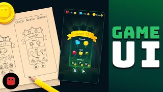 Game UI design workflow | How to draw | Game UI - Fruit Salad game art E06