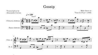 Gossip - Mike Stern Guitar and Bass transcription