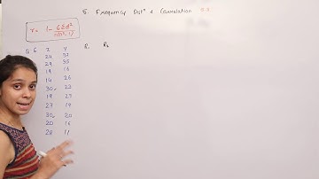 Ex 5.3 Bivariate Frequency Distribution and Correlation | Maths | Digital Era