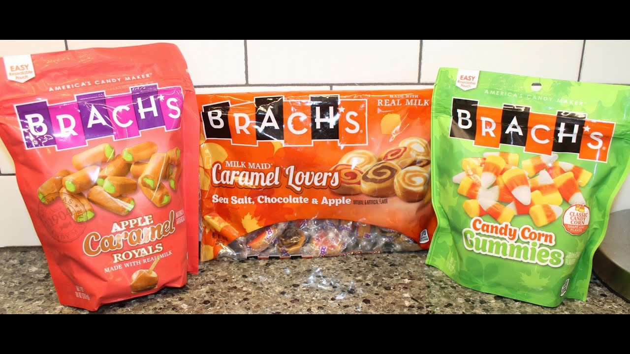 Brach’s Milk Maid Caramel Lovers, Apple Caramel Royals & Candy Corn