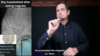 Boy hospitalized after eating magnets