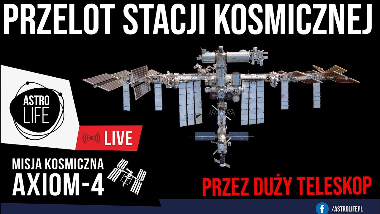 OBŁĘDNY WIDOK stacji kosmicznej przez teleskop!  Oglądamy przelot nad Polską! 🛰