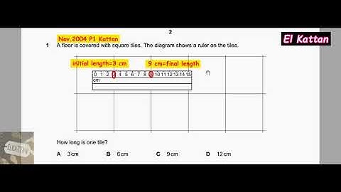IGCSE Physics Paper 1- November 2004 - 0625/01/N/04 Q1 SOLVED