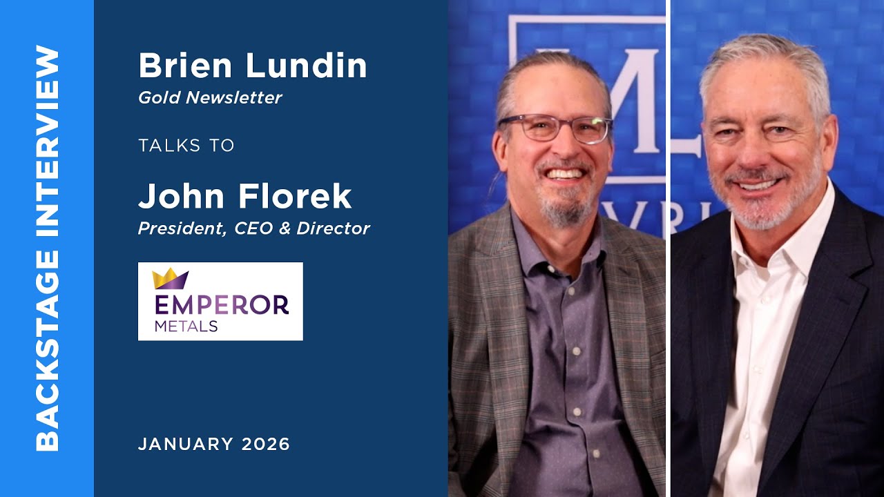 John Florek of Emperor Metals talks to Brien Lundin | Metals Investor Forum | January 2026