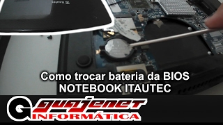 Como Trocar Bateria Da Bios Notebook Itautec - Data E Hora Muda Quando Desliga