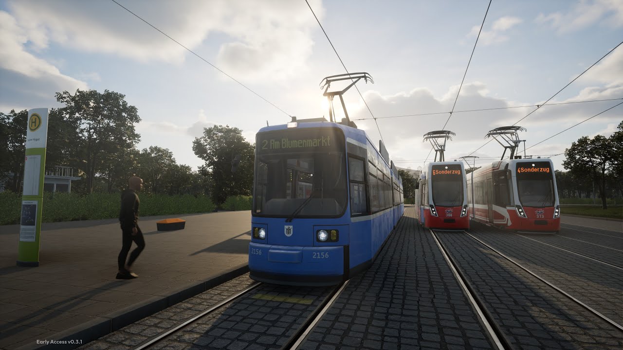 CTS: Tram 🚋 Linie 2 - Grüner Hügel nach Am Blumenmarkt || R2.2b