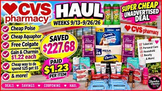CVS haul 9/13-9/26/26 | 🔥Super cheap unadvertised deal | MM Colgate | Cheap Poise, Aquaphor & more!