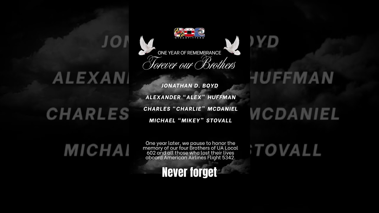 One year ago we lost 5 union brothers — Gone but not forgotten 🕊️ 
