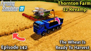 FS22 Timelapse Voice-Over Thornton Farm Ep 142/REPLENISHING THE TWO SAWMILLS/HARVESTING WHEAT