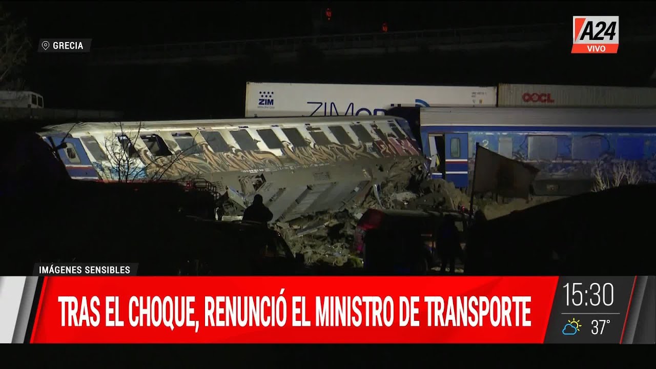 🔴 Choque de trenes en Grecia: 36 muertos y más de 60 heridos - YouTube