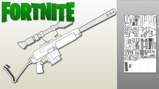 Fortnite Automatic Sniper Papercraft