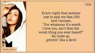 ITZY Yeji (예지) - Cruel Summer Lyrics [#Cover_It] | Taylor Swift | PopDuoMusic