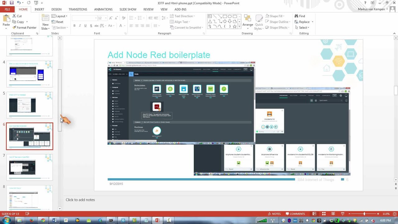 IoT Bluemix MQTT Demo with One Button deployment from GitHub