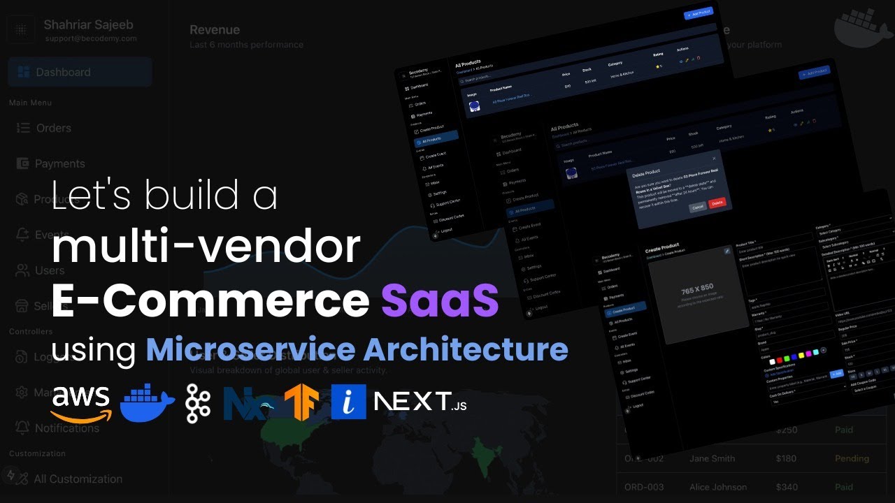 Let's build a multi-vendor E-Commerce SaaS by using Microservice Architecture, ImageKit | part (1/3)