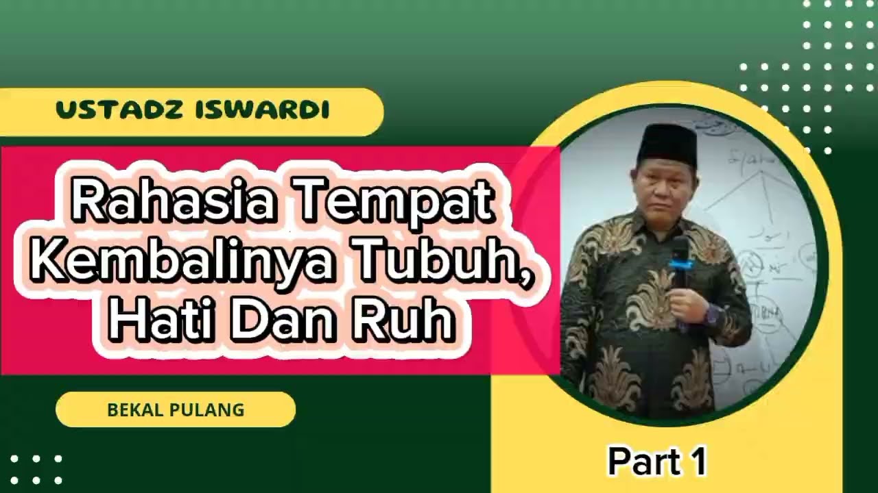 Rahasia Tempat Kembalinya Tubuh, Hati Dan  Ruh || Ustadz Iswardi || ‎⁨@bekalpulang-g5x⁩   