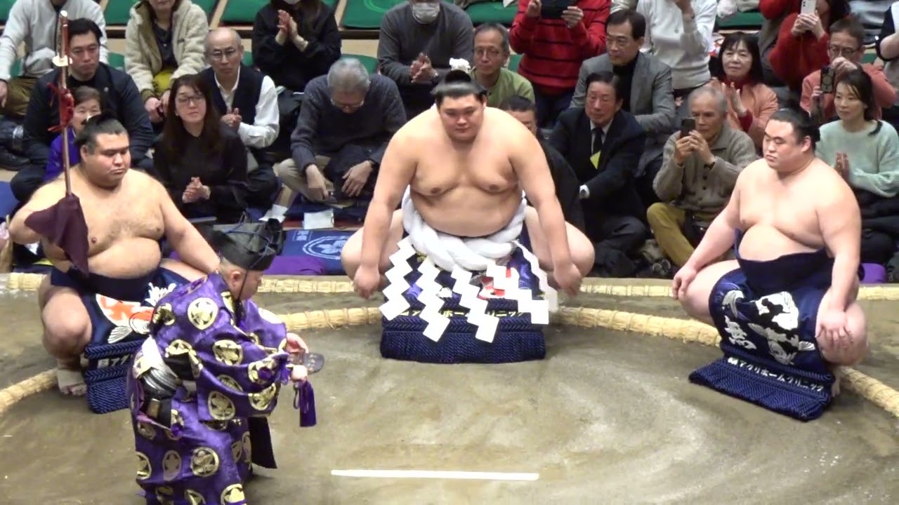 大の里 高安 隆の勝 横綱土俵入り【大相撲令和8年1月場所】2日目 初
