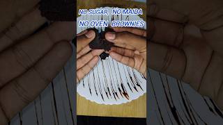 No Sugar, No Maida, No Oven Brownie recipe | healthy brownie recipe #cooking #shorts