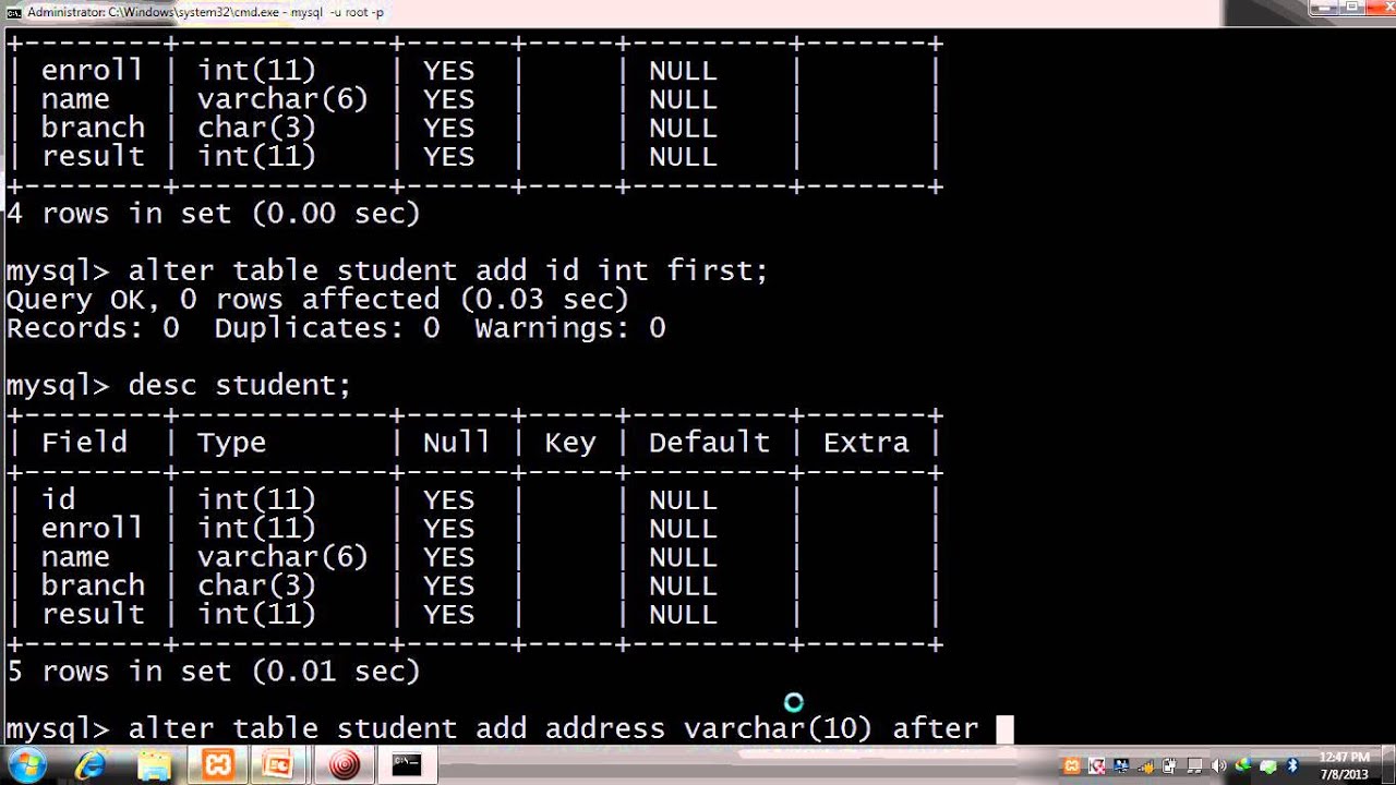 Mysql not in table