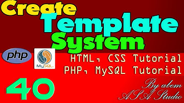Create Template System, 40, Frame Insert Value Into Database, PHP, MySQL, CSS Tutorial Series