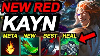 Wild Rift China Kayn Jungle - Red Kayn New Fighter Build - Challenger Kayn Gameplay - Build Runes