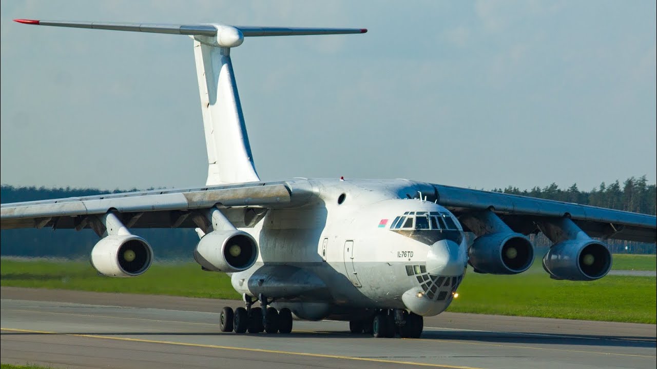 ilyushin-il-76td-ew-383th-rubystar-minsk-national-airport-youtube