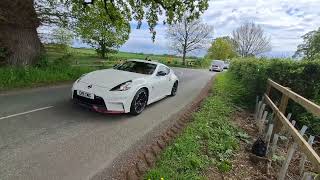 Amazing Supercars leaving supercars in the park at Newby hall burnouts, pops, bangs and crackles