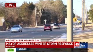 Madison mayor Paul Finley addresses wintry weather concerns