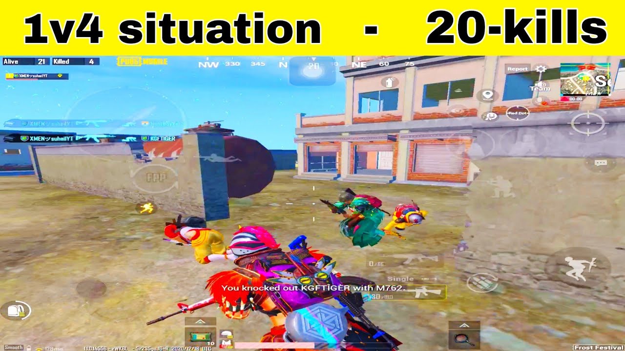 BGMI | 1V4 | pubg | Battleground mobile india | new gameplay | xmansuhail |2021