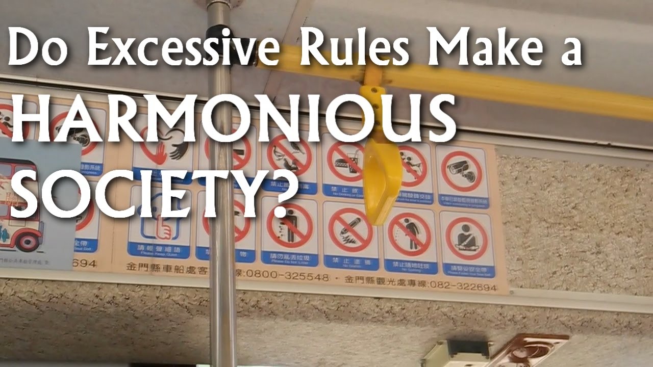 Do Taiwan's Excessive Rules Create a Harmonious Society